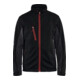 Blakläder Softshell Jacke Service Plus, schwarz / rot, Unisex-Größe: 2XL-1