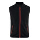 BLAKLÄDER Softshell-vest Service Plus, zwart / rood, Uniseks-maat: M-1