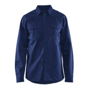 BLAKLÄDER Vlamwerend overhemd, marineblauw, Uniseks-maat: L