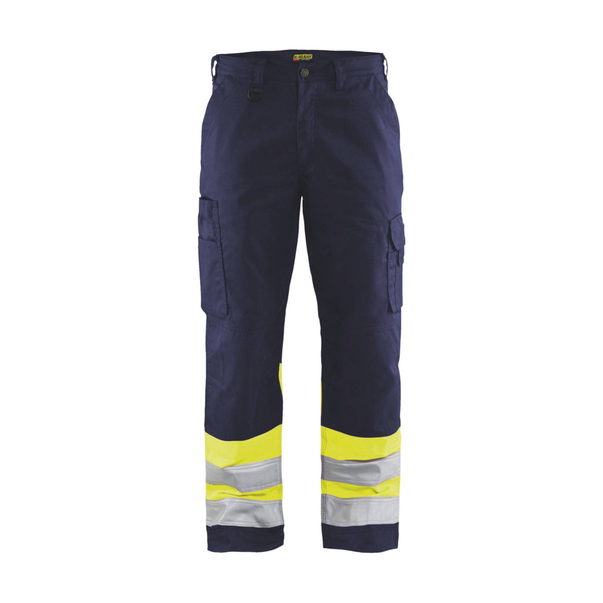 Blakläder Warnschutz-Bundhose, gelb / marineblau, Konfektionsgröße DE: 52