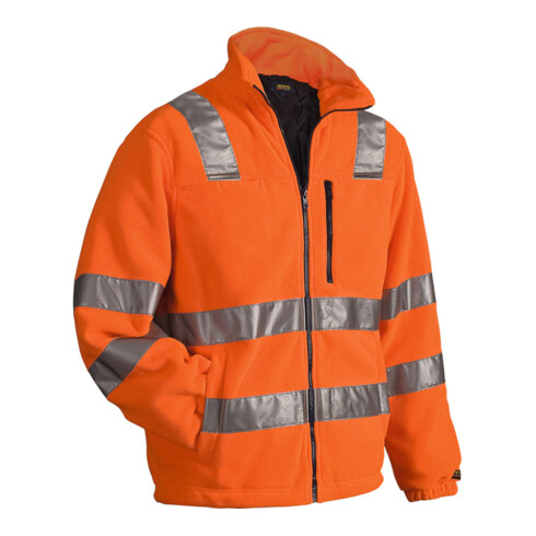Blakläder Warnschutz-Fleecejacke, orange, Unisex-Größe: M