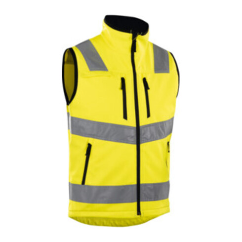 Blakläder Warnschutz-Softshell-Weste, gelb, Unisex-Größe: M