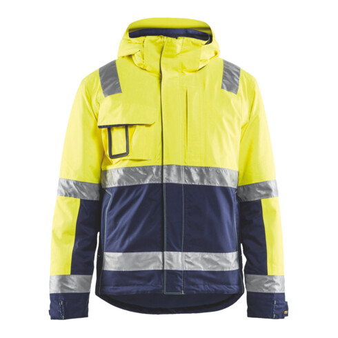 Blakläder Warnschutz Winterjacke, gelb / marineblau, Unisex-Größe: XL