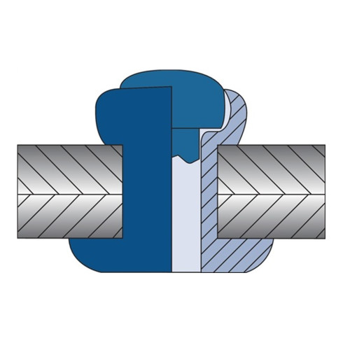 Blindniet ALFO® Nietschaft dxl 3,0x5,0mm Stahl/Stahl 500 St. VVG
