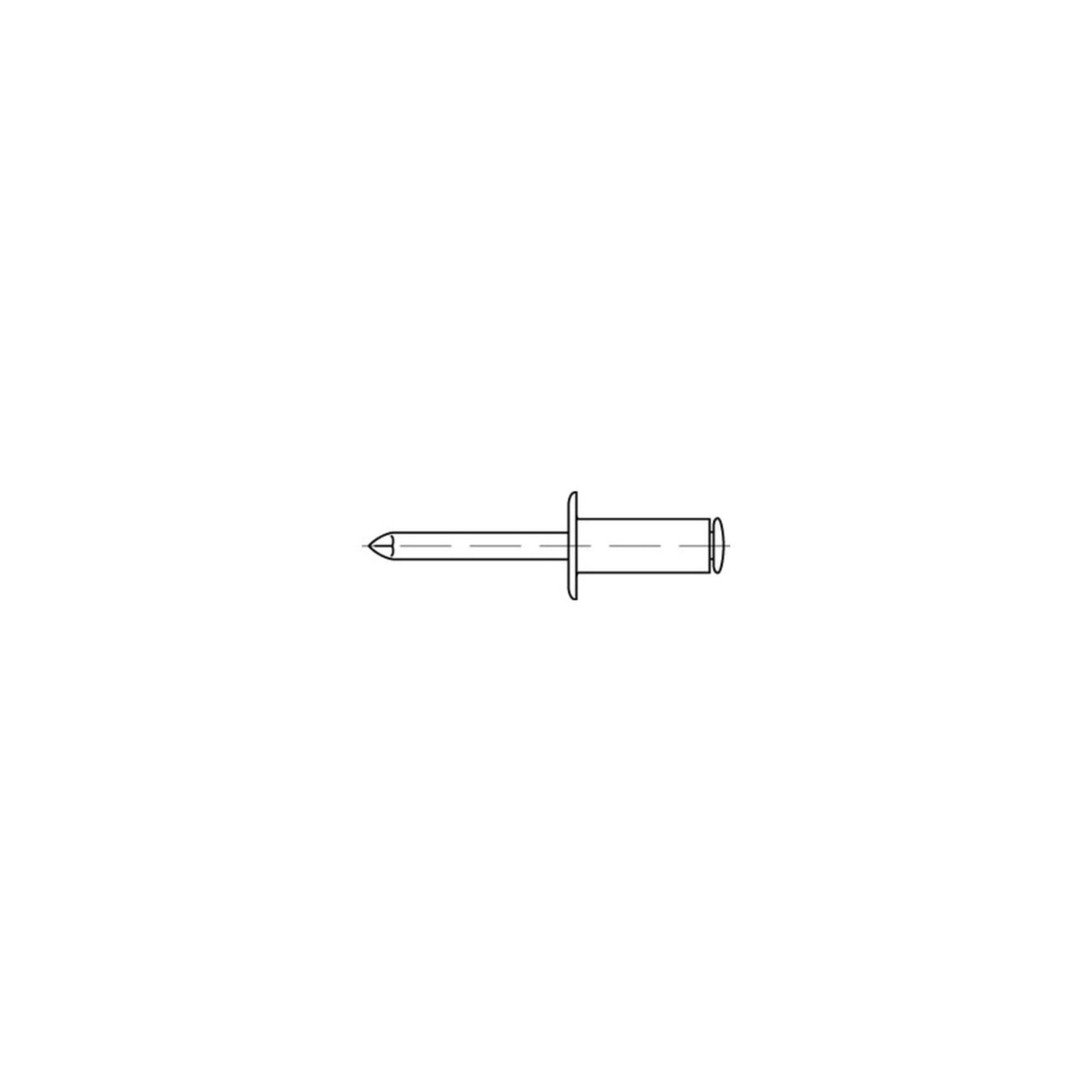 Blindniete A 2/A 2 Flachkopf A 3 x 6 S ; Industrial Quality Supplies