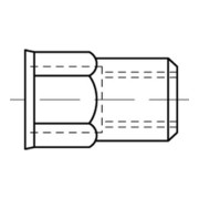 Blindnietmutter A 2 m. Sechskant kleiner Senkkopf M 10 / 1,0 - 3,5 S