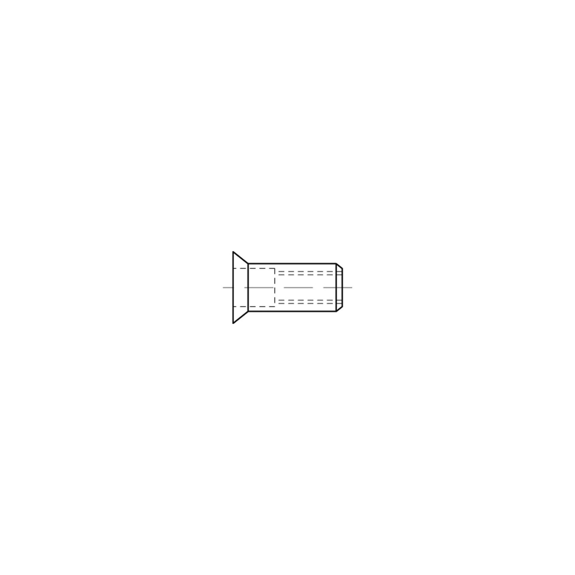 Blindnietmuttern A 4 Senkkopf M 6 / 4,0 - 6,0 S ; Industrial Quality Supplies