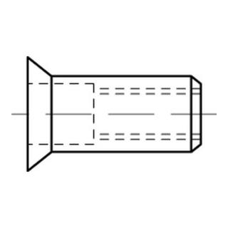 ART 88424 Blindnietmuttern Senkkopf, Edelstahl A4, rund, offen