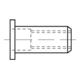 Blindnietmuttern Alu-Legierung Flachkopf M 4 / 0,25 - 3,0 S-1