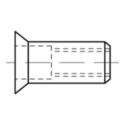 Blindnietmuttern Alu-Legierung Senkkopf M 5 / 3,5 - 6,0 S