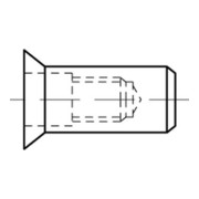 ART 88481 Blindnietmuttern Senkkopf, Alu-Legierung, rund, geschlossen