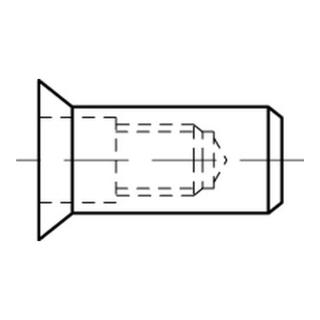 ART 88481 Blindnietmuttern Senkkopf, Stahl, galvanisch verzinkt, geschlossen