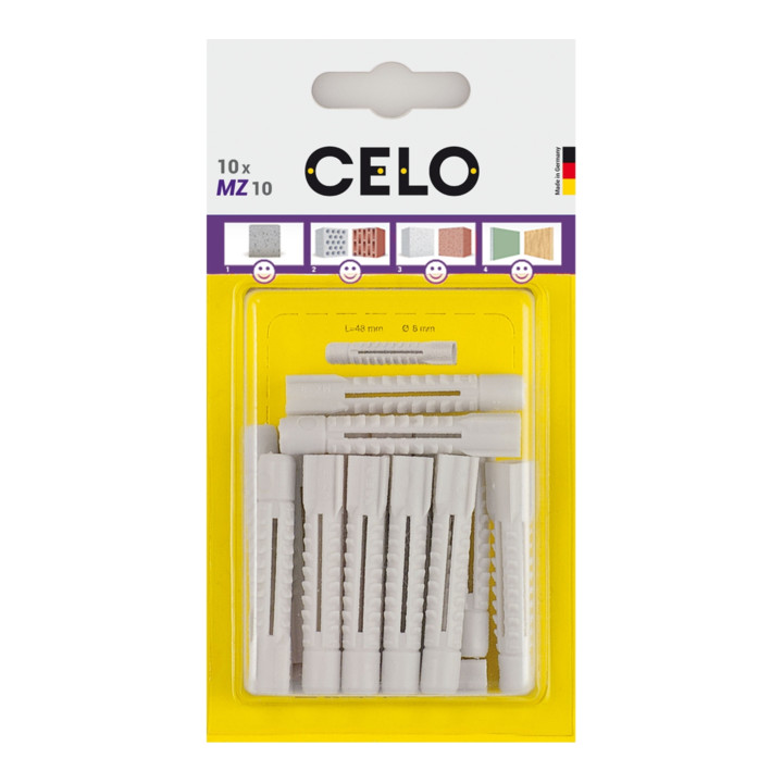 Blister cheville multi-usage CELO MZ 8