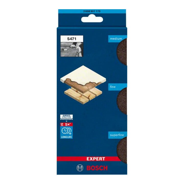 Bloc de ponçage en mousse Bosch EXPERT Standard S471