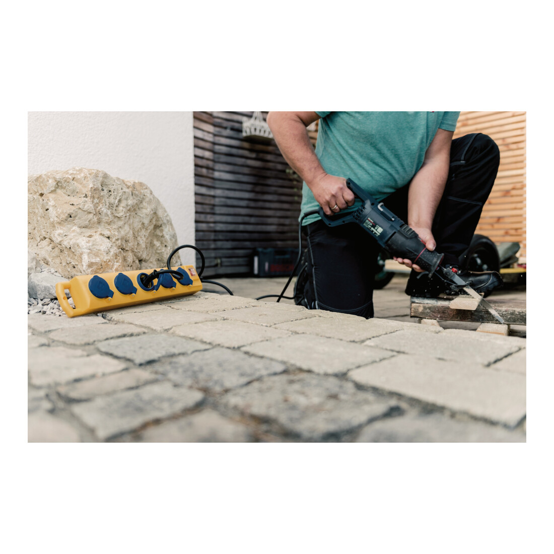 Bloc multiprise Super-Solid SL 554 DE FI IP54 5 prises 5m H07RN-F 3G1,5