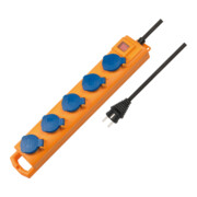 Bloc multiprise Super-Solid SL 554 DE IP54 5 prises jaune/bleu 2m H07RN-F3G1,5 avec interrupteur-2