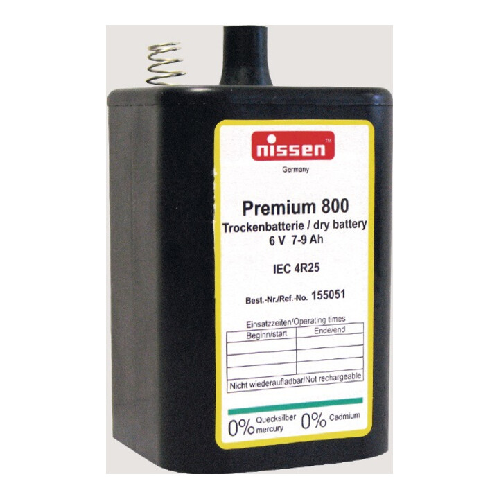 Blockbatterie Premium 800 6 V 7-9 mAh 4R25