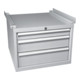 Blocsiroirs l 576 x p 610 x H 425 gris clair Bito RAL 7035-1