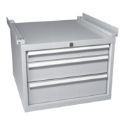 Blocsiroirs l 576 x p 610 x H 425 gris clair Bito RAL 7035
