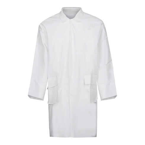 Blouse jetable taille XXL blanc polyéthylène (voile tissé) ASATEX