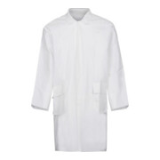 Blouses cat.III type PB6(B) EN13034 EN14126:2003 T.M blanc Col 5boutons 2pochett