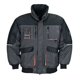 Blouson de pilote taille XL gris foncé/noir/orange 65 % PES / 35 % CO 1 un. TERR
