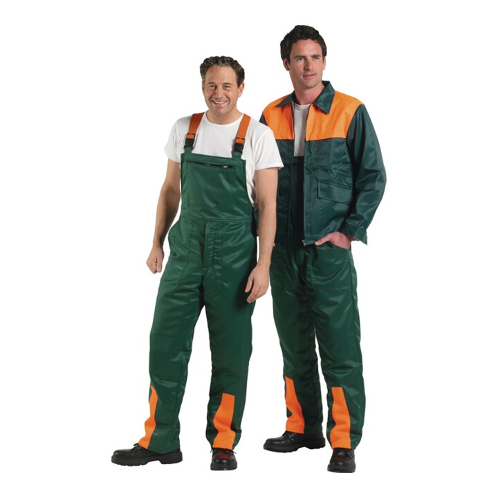 Blouson p. forestiers taille 58/60 vert/orange 50 % nylon / 50 % coton