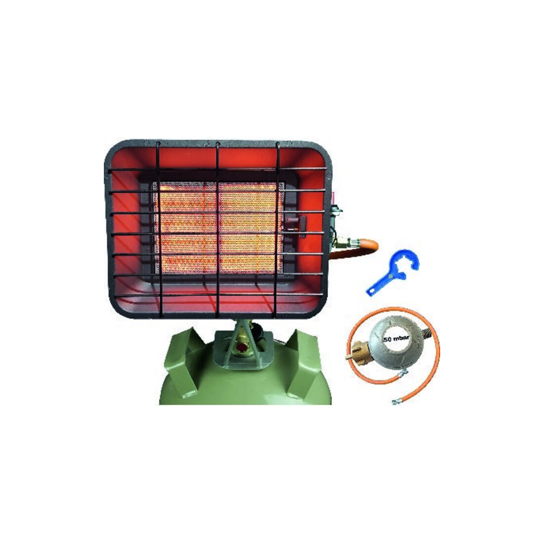 BLUECRAFT Infrarot Aufsteckstrahler BC4200PZ mit Piezozündung