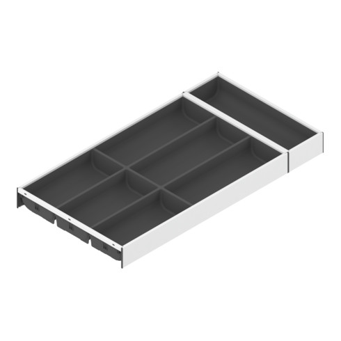 Blum Besteckeinsatz AMBIA-LINE für LEGRABOX Schubkasten Kunststoff / Stahl 7 Besteckfächer Nennlänge 600 mm Breite 300 mm