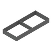 Blum AMBIA-LINE Rahmen für LEGRABOX Schubkasten, Stahl, NL=500 mm, Breite=200 mm, oriongrau matt-1