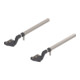 Blum AVENTOS HF Hochfaltklappe, Teleskophebel Set, KH=560-710 mm, symmetrisch, vernickelt