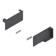 Blum AVENTOS HK top Abattant supérieur, jeu de caches, gauche/droite, gris foncé/inox brossé-1