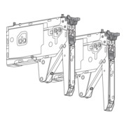 Blum AVENTOS HK top Hochklappe, Kraftspeicher, LF=420-1610 (bei 2 Stück), für TIP-ON, verzinkt-3