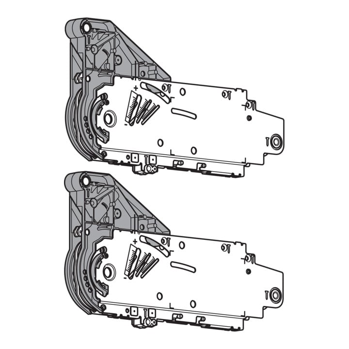 Blum AVENTOS HL Hochliftklappe, Kraftspeicher, für SERVO-DRIVE geeignet, verzinkt