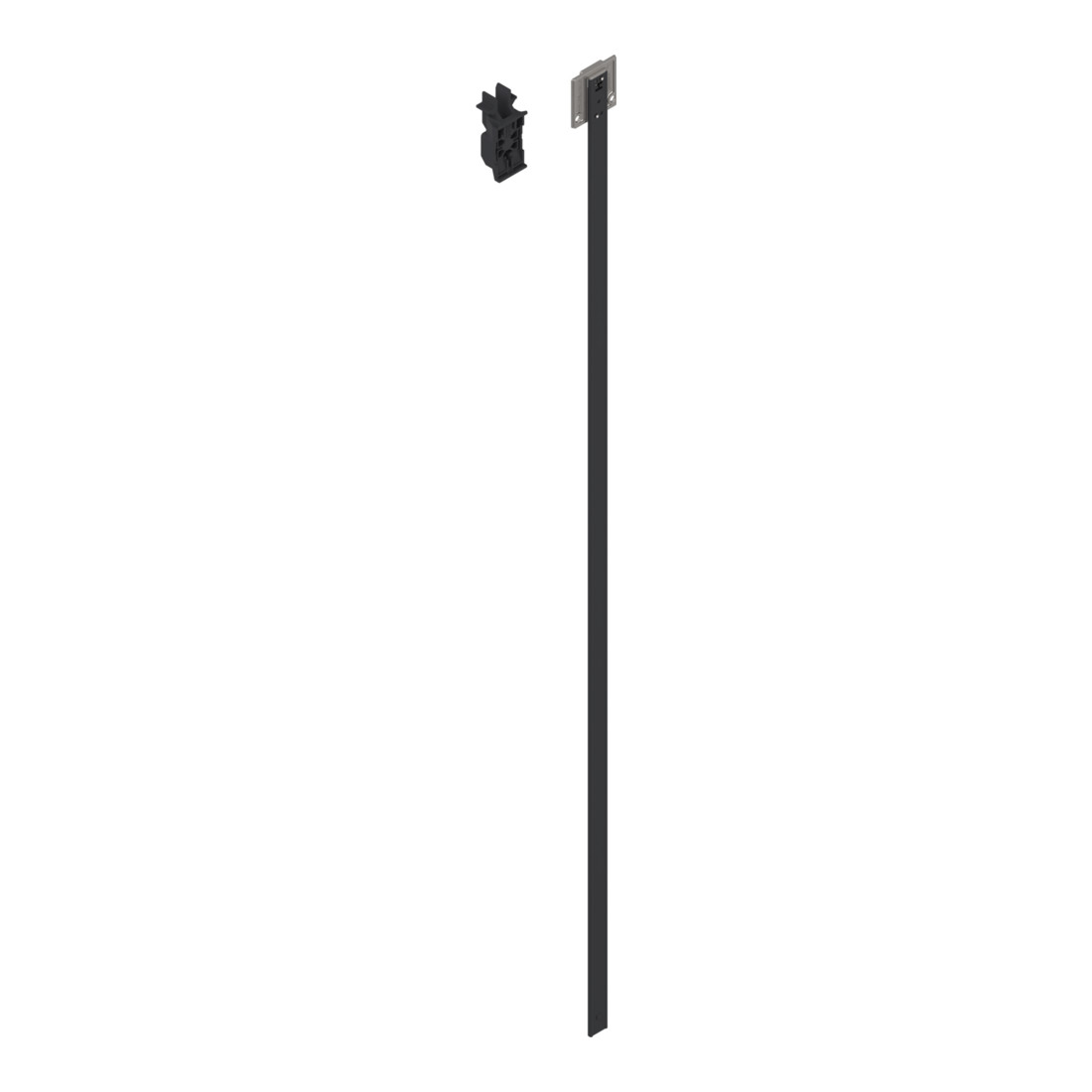 Blum CABLOXX Sperrstange, Set (Sperrstange, Distanzst., Abschlussstück, Aufnahme, Bohrlehre), LKH=762 mm, roh
