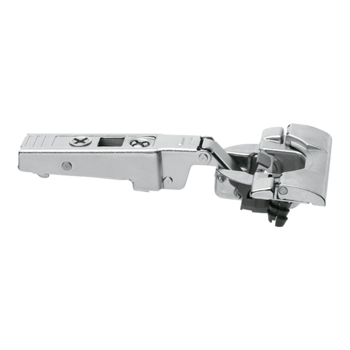 Blum Charnière de porte profilée CLIP top BLUMOTION 95°, arrêt d’angle, pot : INSERTA, nickelé