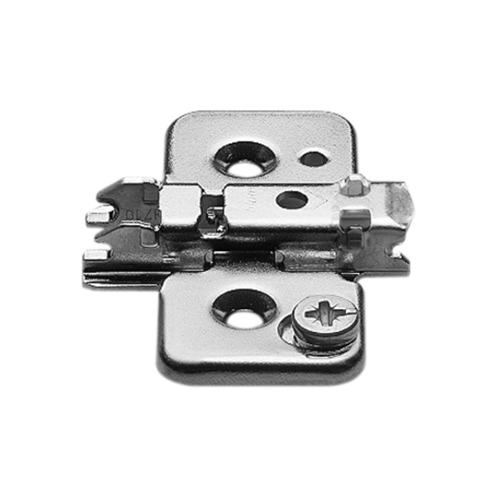 Blum Montageplatte CLIP kreuz 0 mm Stahl Schrauben HV Exzenter Handelsverpackung