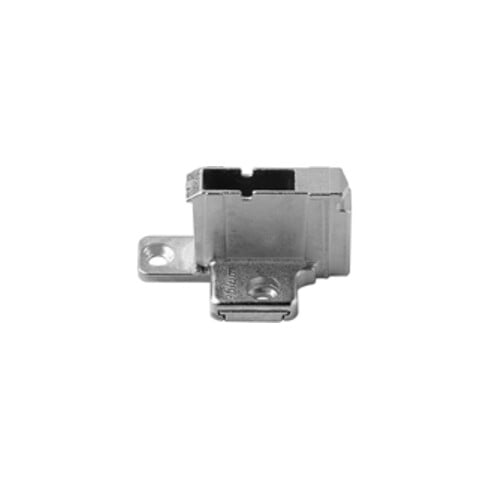 Blum CLIP Montageplatte, kreuz, 18 mm, Zink, Systemschrauben, HV: 2-teilig, vernickelt