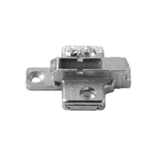 Blum Montageplatte CLIP kreuz 3 mm Zink Schrauben HV 2-teilig