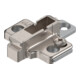 Blum CLIP Plaque de montage croisée, 6 mm, zinc, vis système, HV : 2 pièces, nickelée
