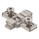 Blum CLIP Plaque de montage, croix, 0 mm, zinc, vis système prémontées - butée double, HV : fente allongée, nickelée-1