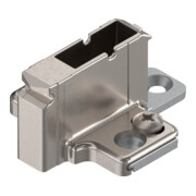 Blum CLIP Plaque de montage, croix, 18 mm, zinc, vis système, HV : 2 pièces, nickelé-1