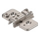 Blum CLIP Plaque de montage, croix, 3 mm, acier, vis, HV : excentrique, nickelé