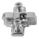 Blum CLIP Plaque de montage, croix, 3 mm, zinc, avec vis système prémontées, HV : fente longue, nickelée-3