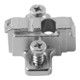 Blum CLIP Plaque de montage, croix, 9 mm, zinc, avec vis système prémontées, HV : fente allongée, nickelée