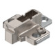 Blum CLIP Plaque de montage croix, 9 mm, zinc, vis, HV : 2 pièces, nickelée