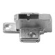 Blum CLIP Plaque de montage croix, 9 mm, zinc, vis, HV : 2 pièces, nickelée