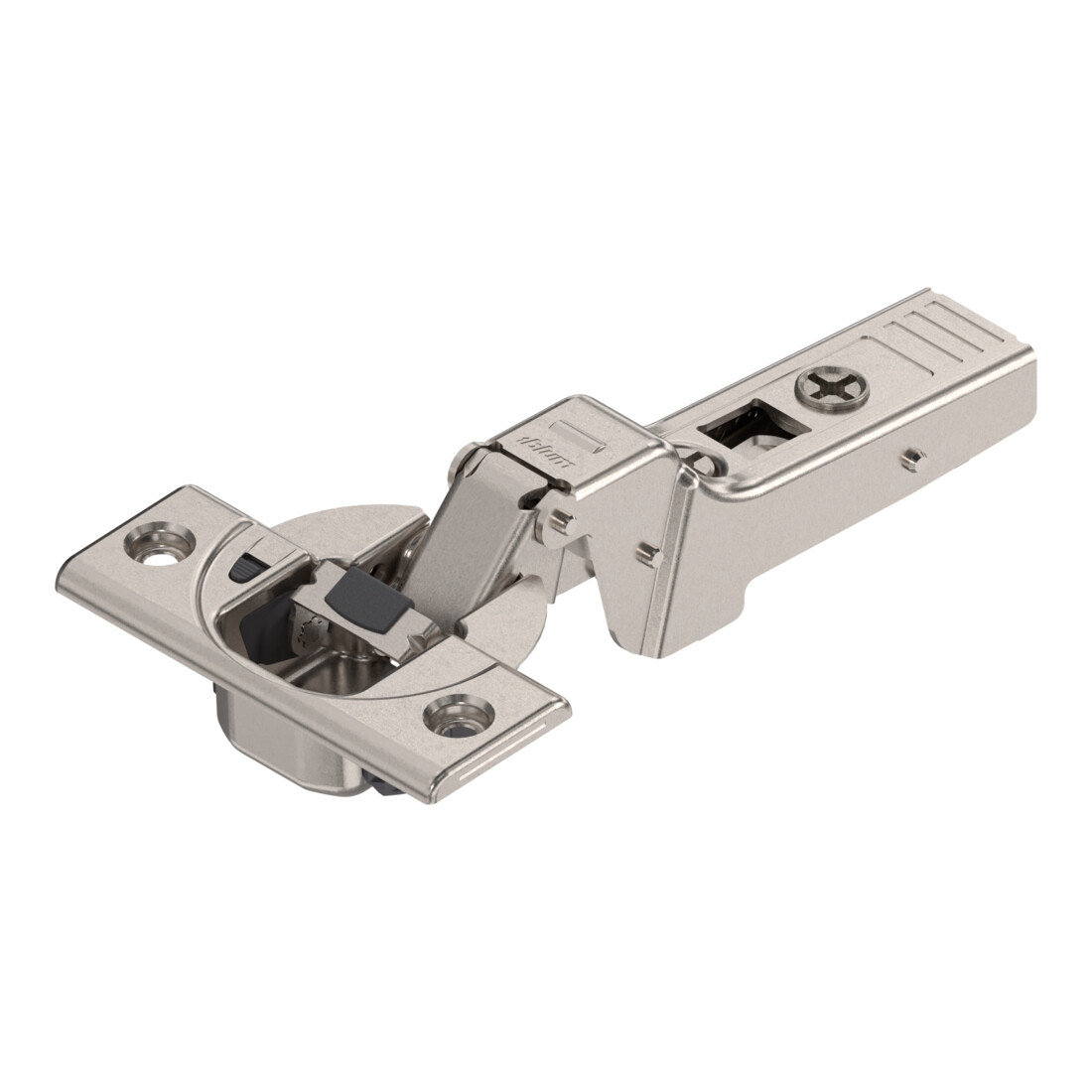 Blum CLIP top BLUMOTION Charnière de porte profilée 95°, charnière centrale, tasseau : vis, nickelé