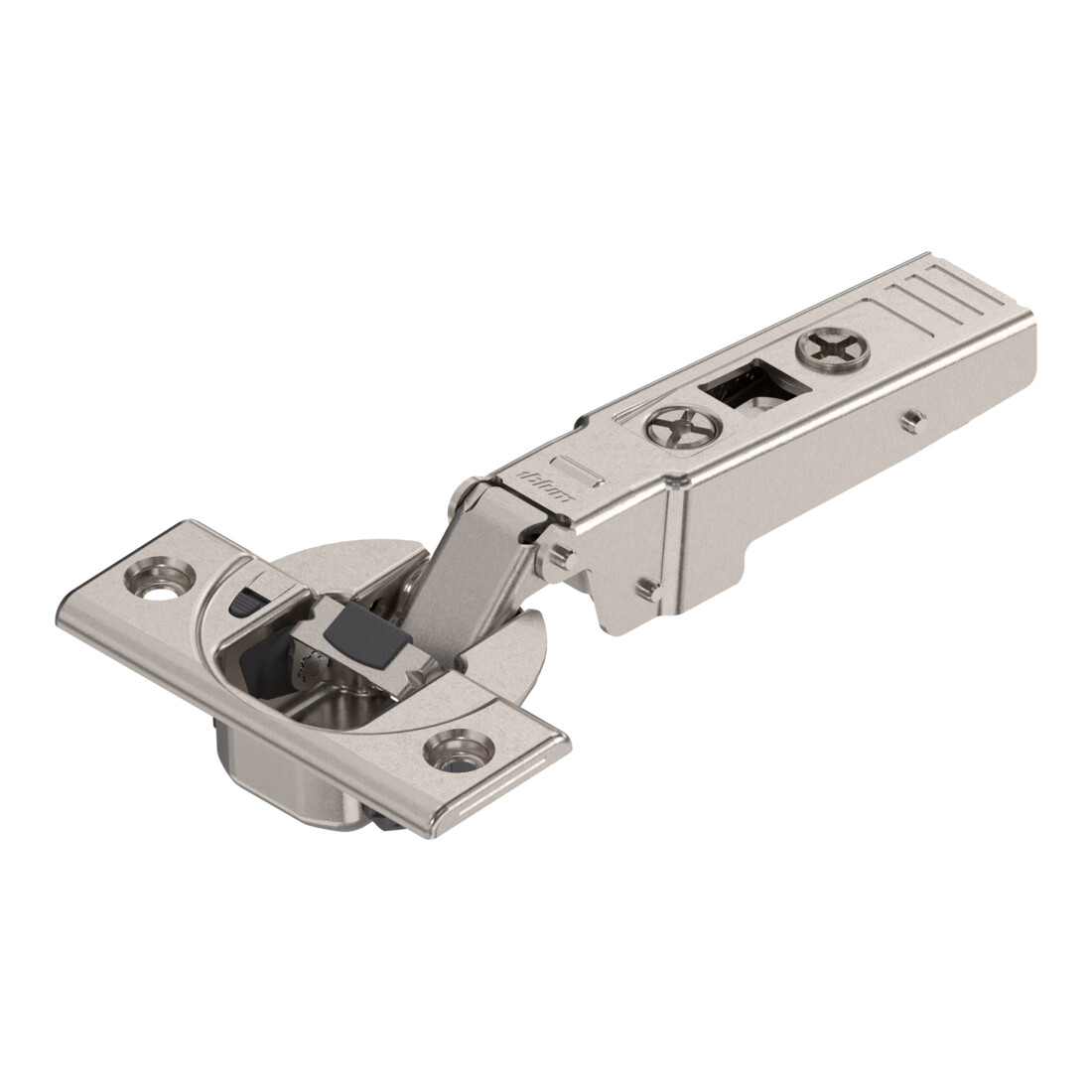 Blum CLIP top BLUMOTION Profiltürscharnier 95°, Eckanschlag, Topf: Schrauben, vernickelt