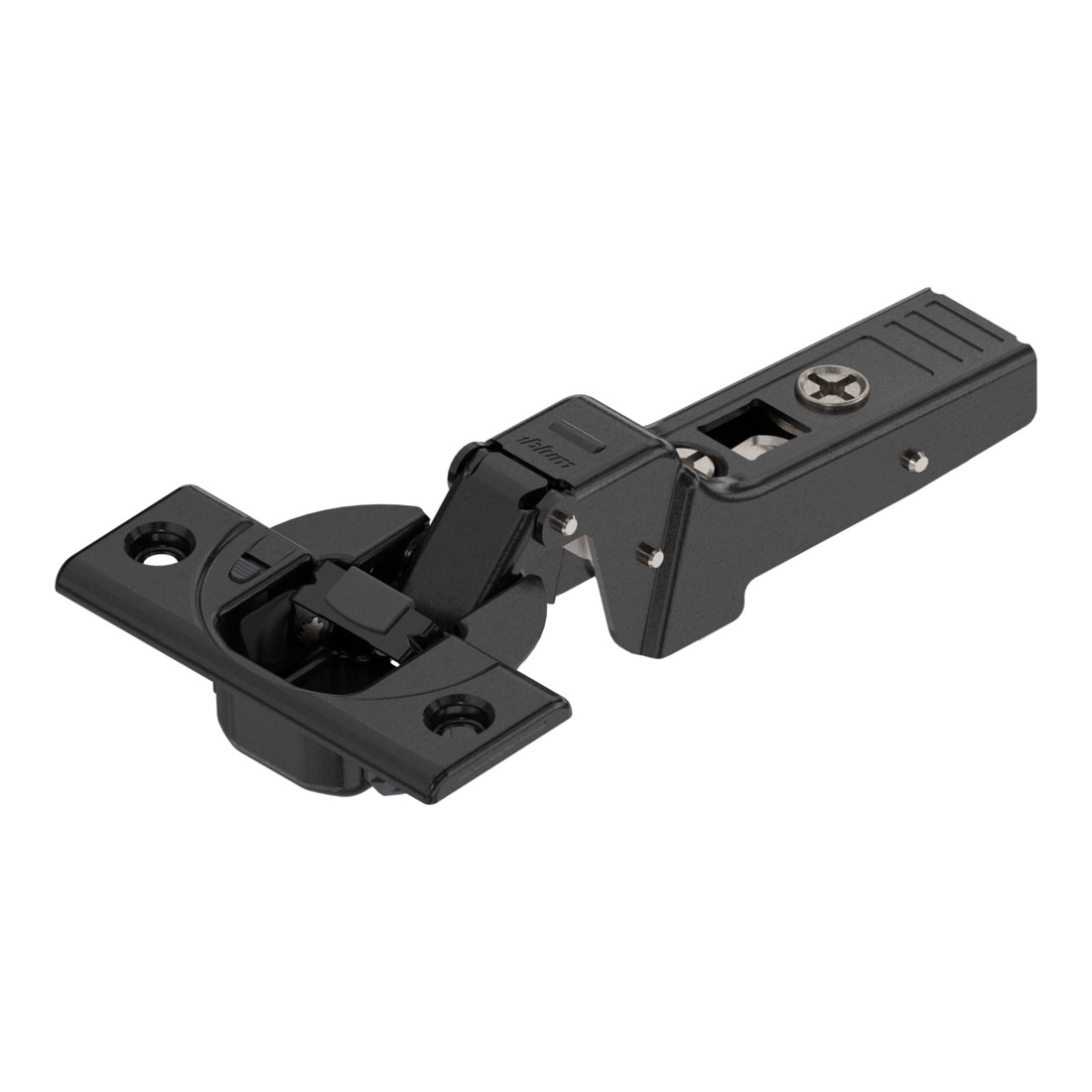 Blum CLIP top BLUMOTION Profiltürscharnier 95°, Mittelanschlag, Topf: Schrauben, onyxschwarz